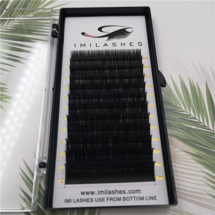 Wholesale cluster ellipse flat eyelashes for lash bar-V